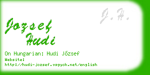 jozsef hudi business card